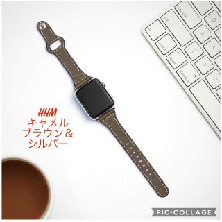 アップルウォッチ(Apple Watch)の【新品】38/40㎜ Apple Watch用 ベルト 細見 本革 レザー(その他)