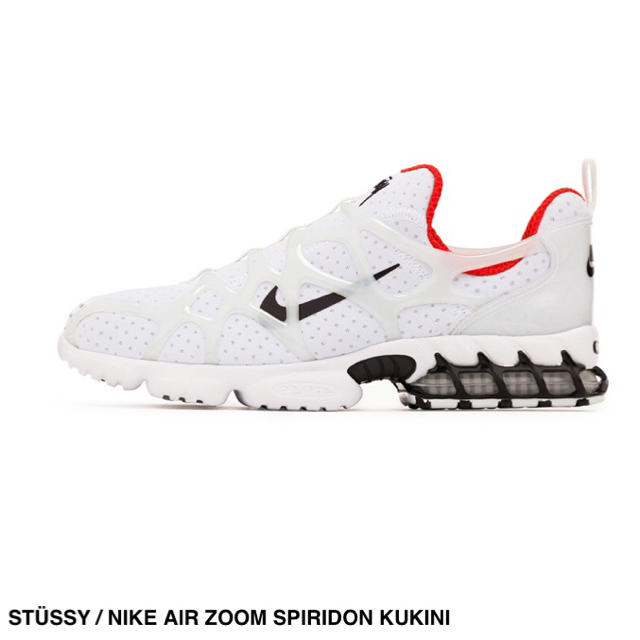 スニーカー白28 stussy NIKE AIR ZOOM SPIRIDON KUKINI