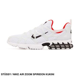 STUSSY ステューシー スニーカー サイズ:28.5cm NIKE AIR ZOOM SPIRIDON KUKINI (CJ9918-001) 20SS ナイキ エア ズーム スピリドン ブラック ホワイト 黒 白 US10.5 コラボ シューズ 靴【メンズ】【K3619】