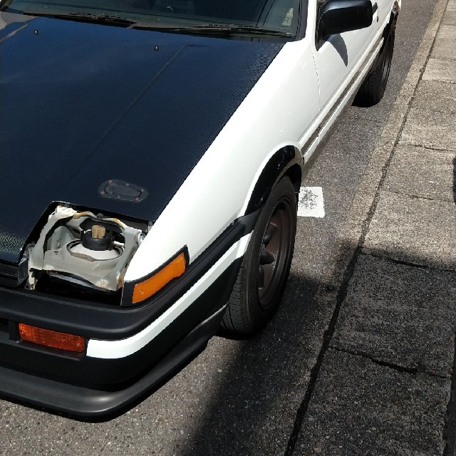 j・blood】AE86リトラクタブルヘッドライトカーボンカバーの j・blood】AE86リトラクタブルヘッドライトカーボンカバーの