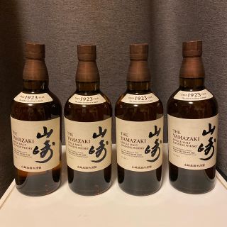 サントリー(サントリー)の山崎NV ノンヴィンテージ　4本セット　新品未開封(ウイスキー)