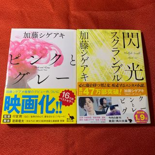 カドカワショテン(角川書店)のピンクとグレー 閃光スクランブル 2冊セット(文学/小説)