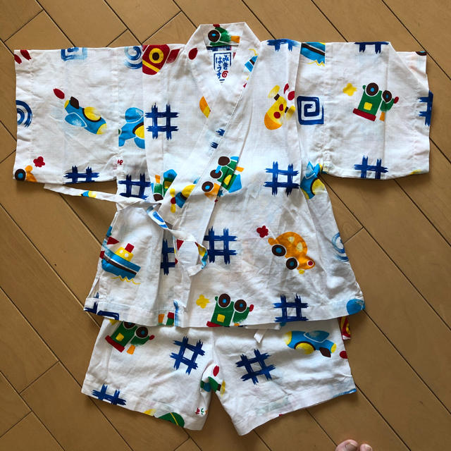 mikihouse(ミキハウス)のmikihouse 男児甚平 100cm キッズ/ベビー/マタニティのキッズ服男の子用(90cm~)(甚平/浴衣)の商品写真