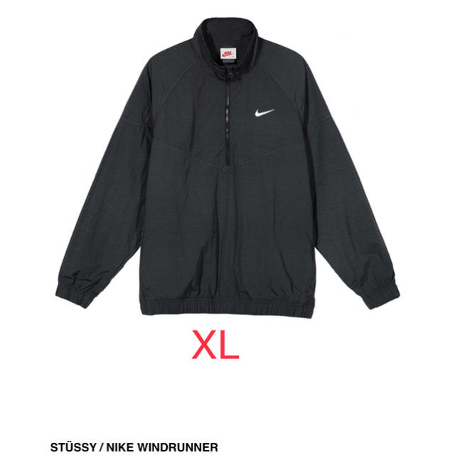 STUSSY / NIKE WINDRUNNER BLACK L