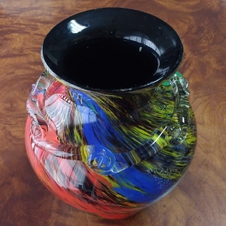 花瓶　KAMEI　GLASS　OSAKA(花瓶)