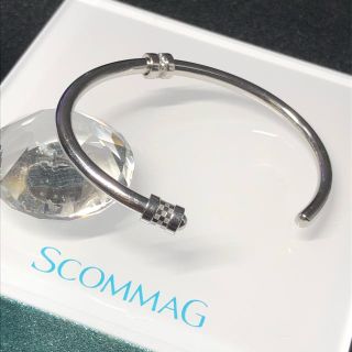 値下げ✩ScommaG レザーブレスレット　ホワイト　エスカマジー　BLESS