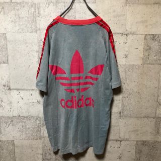 アディダス(adidas)のadidas 80s ラインリンガーTシャツ　トレフォイル　ブリーチ加工(Tシャツ/カットソー(半袖/袖なし))