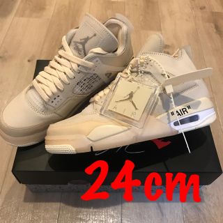 ナイキ(NIKE)のOFF-WHITE × NIKE AIR JORDAN 4(スニーカー)