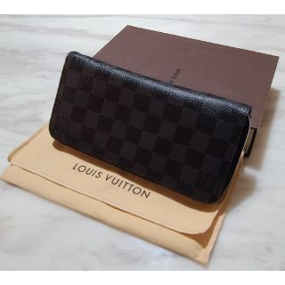 ルイヴィトン(LOUIS VUITTON)の【美品】ルイヴィトン ダミエ グラフィット ジッピーウォレット ヴェルティカル(長財布)