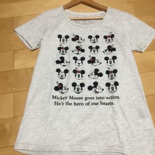 ディズニー(Disney)のミッキー&ミニー フロッキープリント Tシャツ(Tシャツ(半袖/袖なし))