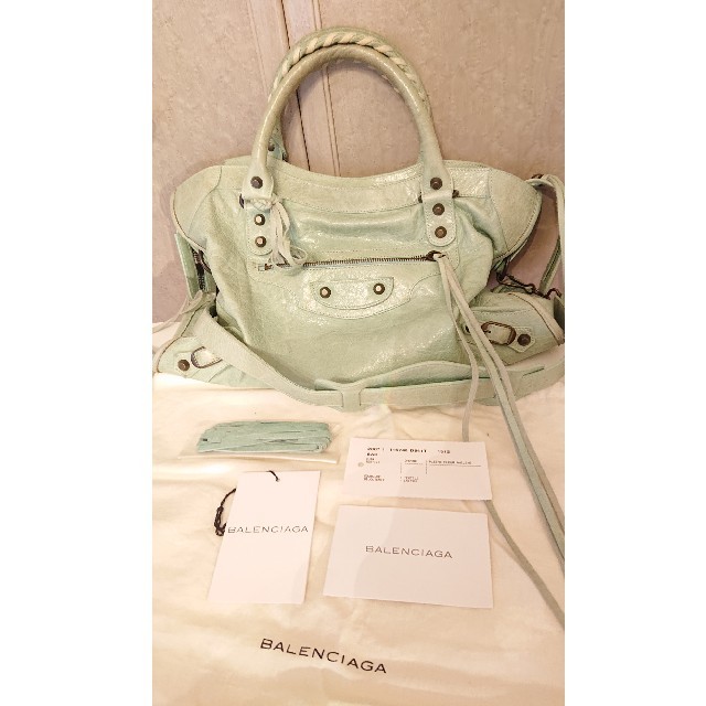 Balenciaga - バレンシアガ ザ シティ エディターズバッグ パステル