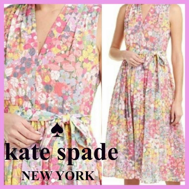 【kate spade】ミディドレス 花柄