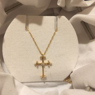 スタージュエリー(STAR JEWELRY)の【くーこ様専用】STAR JEWELRY フラワークロスネックレス(ネックレス)