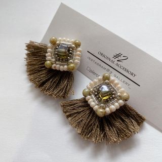 summer brown fringe(ピアス)