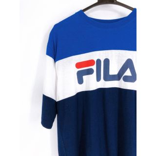 フィラ(FILA)のFILA トリコロール　半袖シャツ　オーバーサイズ(Tシャツ/カットソー(半袖/袖なし))