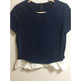 ザラ(ZARA)のカットソー トップス ブラウス　ZARA(シャツ/ブラウス(半袖/袖なし))