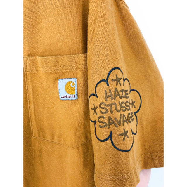 carhartt(カーハート)のSTUSSY ×HAZE×carhartt SAVAGE10周年コラボT メンズのトップス(Tシャツ/カットソー(半袖/袖なし))の商品写真