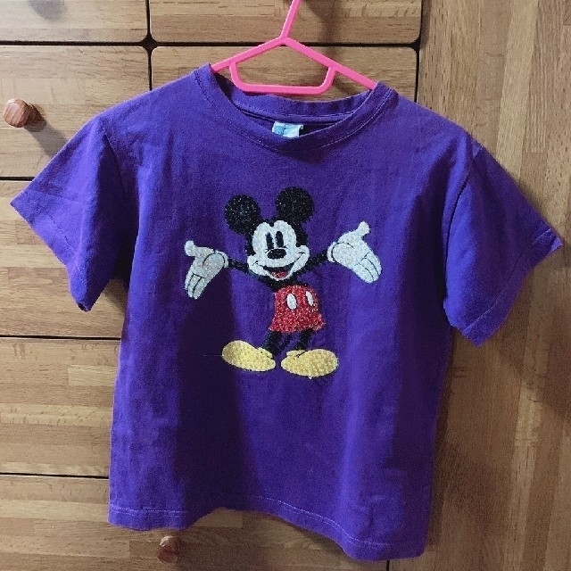 ミッキーマウス(ミッキーマウス)のミッキーマウス　スパンコールTシャツ　ディズニー レディースのトップス(Tシャツ(半袖/袖なし))の商品写真