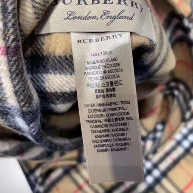 BURBERRY(バーバリー)のバーバリー ウールカシミア ケープ レディースのファッション小物(マフラー/ショール)の商品写真