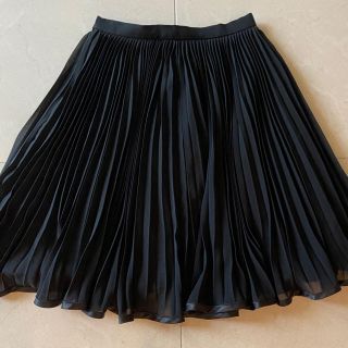 プリーツ　ミニスカート　黒