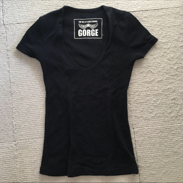 LIP SERVICE(リップサービス)のGORGE  VネックTシャツカットソー レディースのトップス(Tシャツ(半袖/袖なし))の商品写真