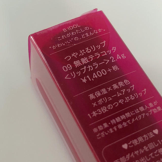 NMB48(エヌエムビーフォーティーエイト)の新色 新品未開封 BIDOL つやぷるリップ アカリップ 09 無敵テラコッタ コスメ/美容のベースメイク/化粧品(口紅)の商品写真