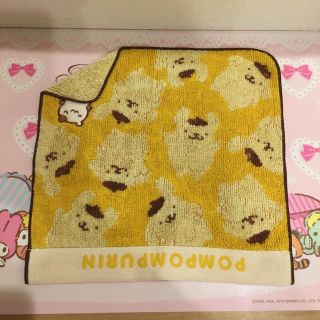 ポムポムプリン(ポムポムプリン)のサンリオ　ポムポムプリン   プチタオル(ハンカチ)