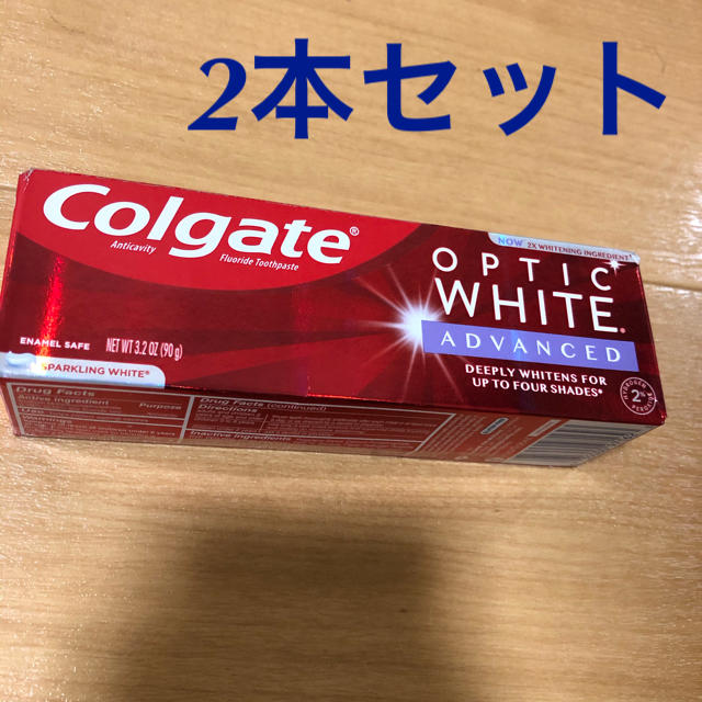 2本セット】Colgate コルゲート optic white 歯磨き粉90g