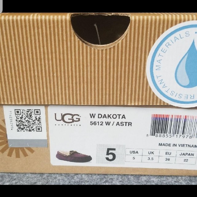 UGG(アグ)の【取引成立済み】UGG ダコタ(DAKOTA) パープル(Aster) レディースの靴/シューズ(スリッポン/モカシン)の商品写真
