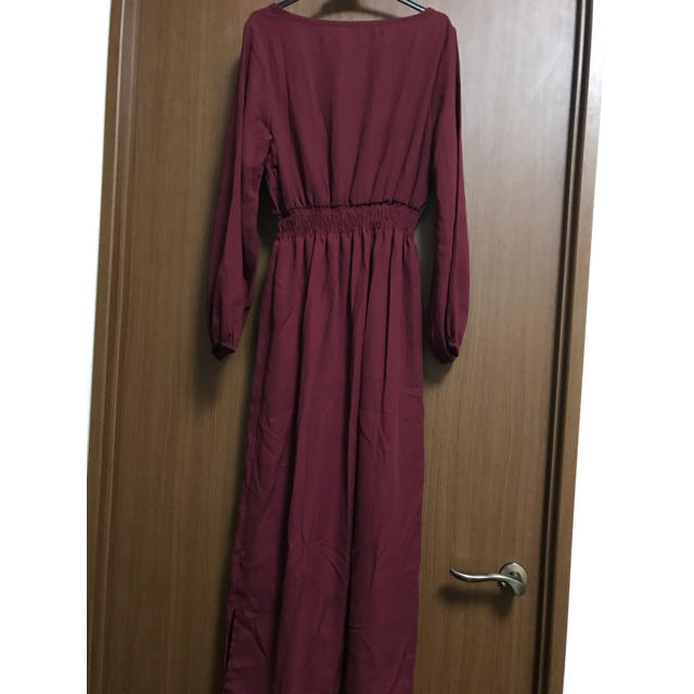 ロングワンピース マキシ ドレス 赤 ボルドー ワインレッド バーガンディの通販 By ポカリ S Shop ラクマ