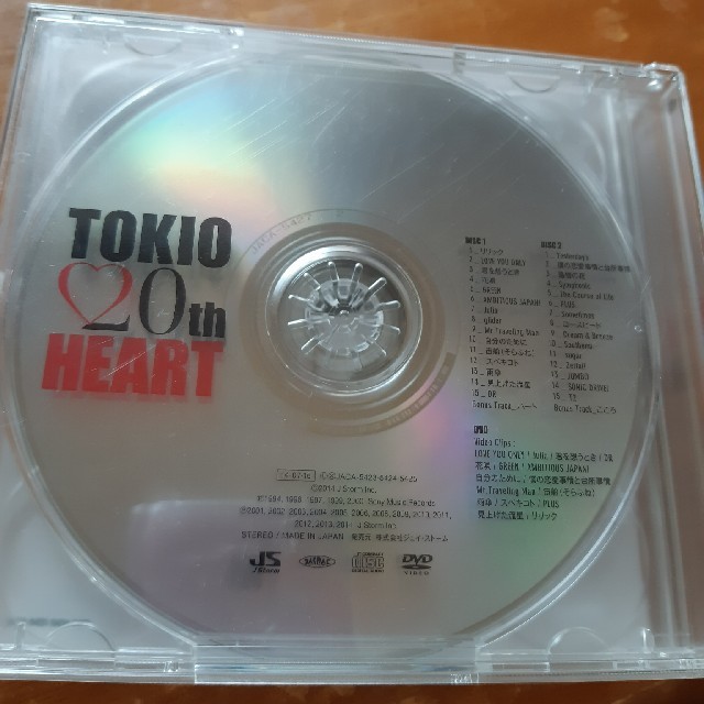 TOKIO(トキオ)のTOKIO 20thアルバム　HEART エンタメ/ホビーのCD(ポップス/ロック(邦楽))の商品写真