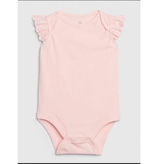 ベビーギャップ(babyGAP)の【タグ付き新品♡90】babyGAP アイレットラッフルボディ シャツ(ロンパース)