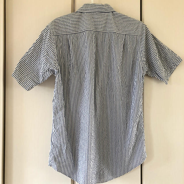 MUJI (無印良品)(ムジルシリョウヒン)の無印良品　ストライプシャツ　半袖 メンズのトップス(シャツ)の商品写真