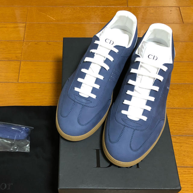 サイズ41.5 Dior Homme ディオールオム B01 レザースニーカー