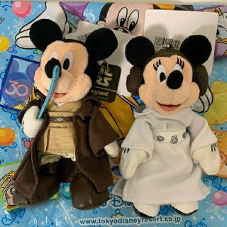 ディズニー(Disney)のディズニー disney スターウォーズ ぬいぐるみバッジ ミッキー ミニー(キャラクターグッズ)