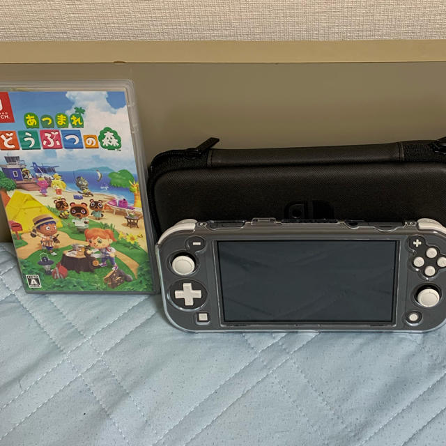 Nintendo Switch - 最終セール中！！任天堂スイッチライト　グレー　あつもりセット！！