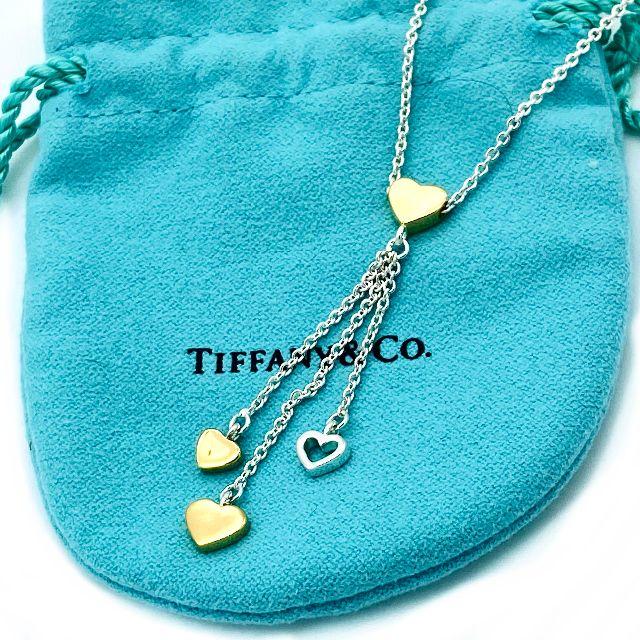わせて Tiffany マルチハート ドロップ ネックレス JG69の通販 by
