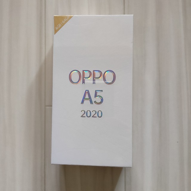 OPPO A5 2020 ブルー 購入証明書付 未開封