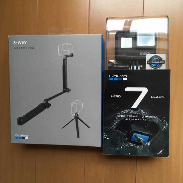 GoPro HERO7 Black + 3way Grip Arm Tripod 最安挑戦! 51.0%OFF