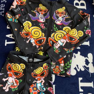 5%OFF】 ヒステリックミニ タトゥー柄 水着 140 ヒスミニ 水泳 プール