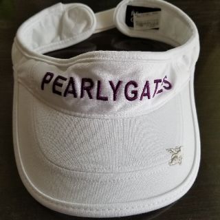 パーリーゲイツ(PEARLY GATES)のPEARLY GATESサンバイザーホワイト(ウエア)