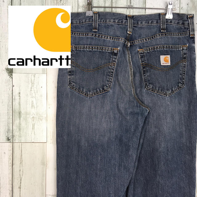 carhartt(カーハート)の【輸入古着 メキシコ製】カーハート ロゴタグ リラックスフィット デニム パンツ メンズのパンツ(デニム/ジーンズ)の商品写真