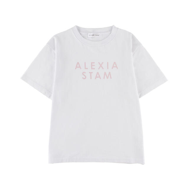 ALEXIA STAM(アリシアスタン)の新品 ALEXIA STAM セパレートロゴプリントTシャツ レディースのトップス(Tシャツ(半袖/袖なし))の商品写真