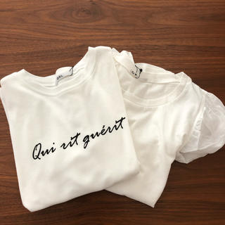 グレイル(GRL)の【新品未使用】白Tシャツ2枚セット(Tシャツ(半袖/袖なし))