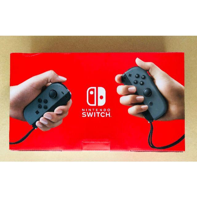 Nintendo Switch(ニンテンドースイッチ)の【新品未使用】ニンテンドースイッチ本体　グレー　 エンタメ/ホビーのゲームソフト/ゲーム機本体(家庭用ゲーム機本体)の商品写真