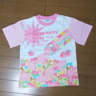 サンリオ(サンリオ)のお値下げ！ハローキティ 130㎝ Tシャツ 女子(Tシャツ/カットソー)