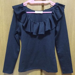 スナイデル(SNIDEL)のsnidel♡襟フリルトップス(Tシャツ(長袖/七分))