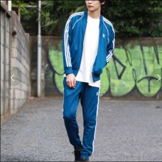 新品adidasアルファスキン上下セットSメンズBLUE送料込み定価12078円