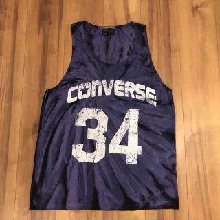 コンバース(CONVERSE)の【超希少】イタリア製　コンバース　タイダイ柄　タンクトップ ノースリーブ(Tシャツ/カットソー(半袖/袖なし))