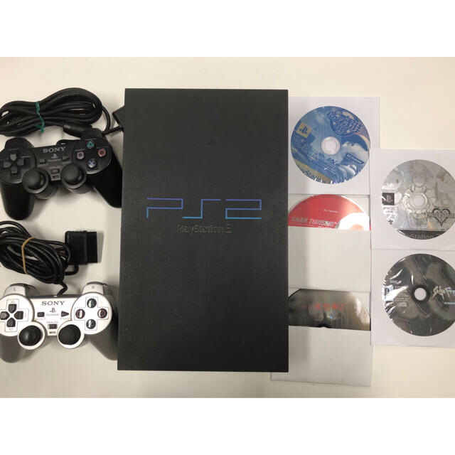 PS2 scph-50000+コントローラー+電源ケーブル+ソフト5本